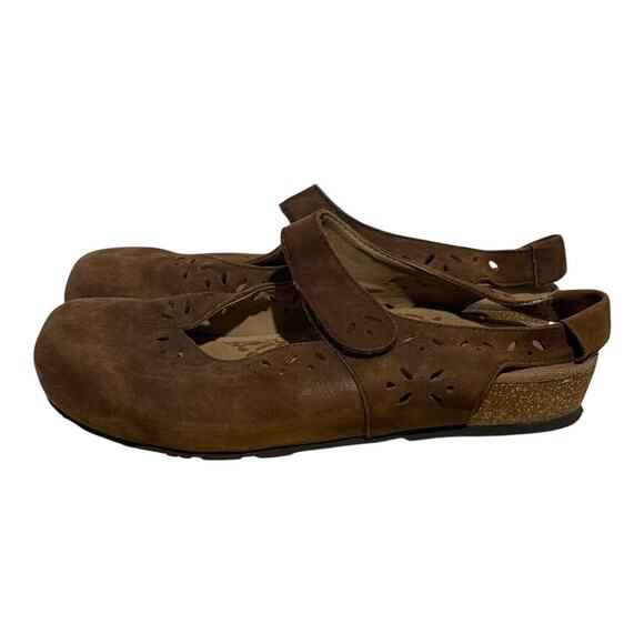Aetrex SC914W Brown Suede Mary Jane Comfort Shoes Women's Size 9,5 Orthotic - Picture 5 of 10
